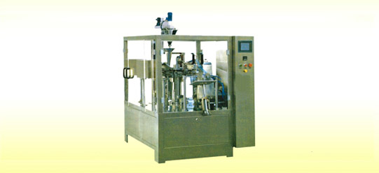 Powder measuring and packaging production line